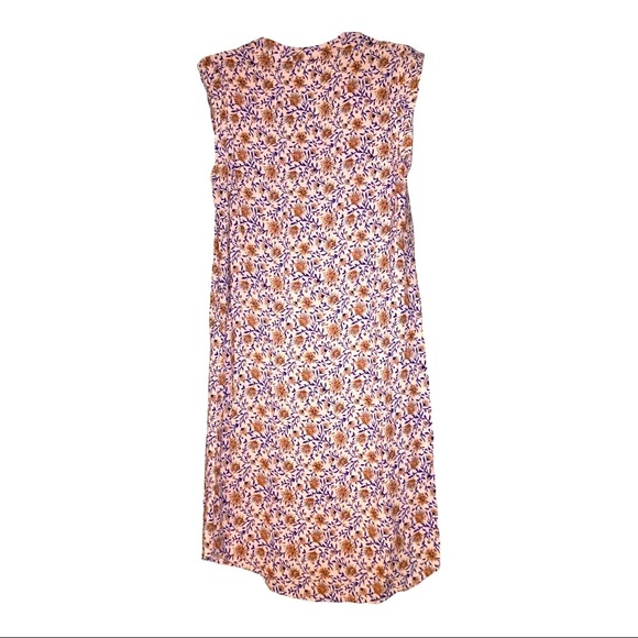 H&M Summer Dress Sz 6 Floral Pink Hi-Low - Picture 2 of 5